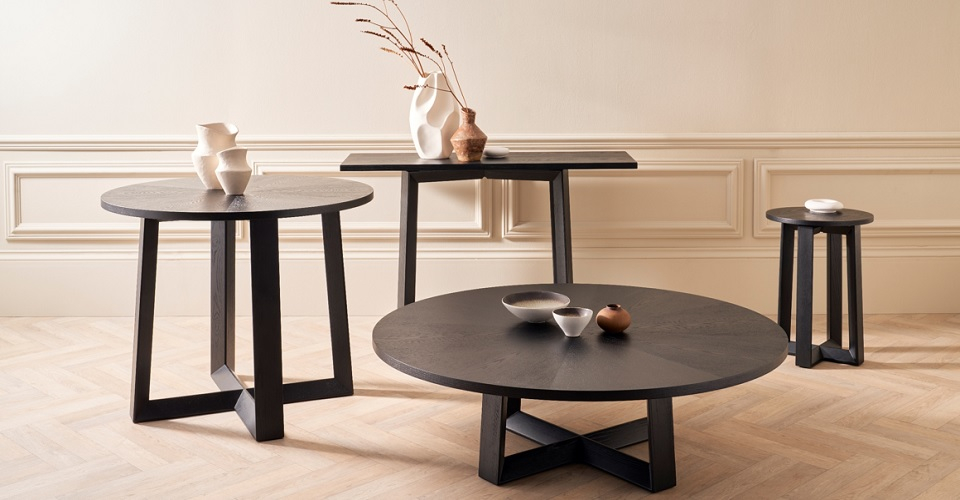 Cadiz Group Shot Wooden Tables Tops by Gillmore British Design © GillmoreSPACE Ltd